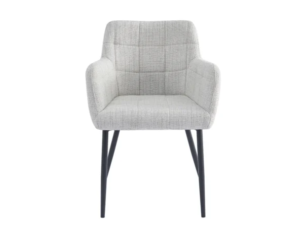 Affordable dining chair with a modern design. This dining chair is characterised by the decorative stitching in square design.