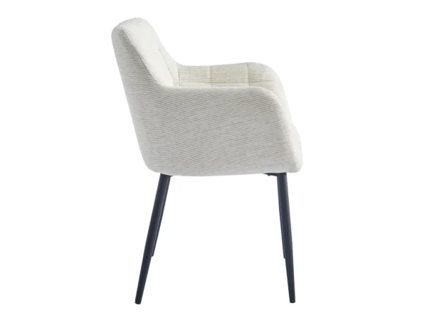 Affordable dining chair with a modern design. This dining chair is characterised by the decorative stitching in square design.