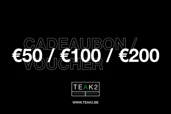 Bon d'achat chez le magasin de meubles TEAK2. Une bonne idée pour un anniversaire, un cadeau de Noël ou tout simplement pour faire plaisir! Valable sur tous les meubles - TEAK2.