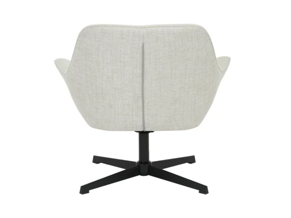 Moderne draaifauteuil met een modern design. Deze fauteuil is uitgevoerd met halfhoge rugleuning, armleuning en typeert zich door zijn draaiend onderstel.