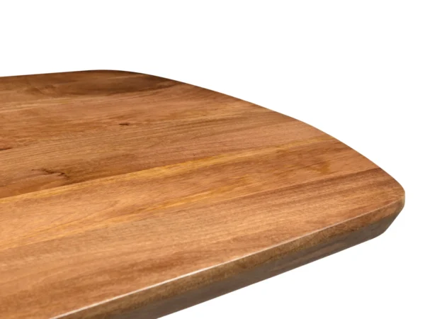 Deens design eettafel in duurzaam hardhout met metalen poot. Deze tafel is uitgevoerd met een spinpoot en Deens design ovaal blad.