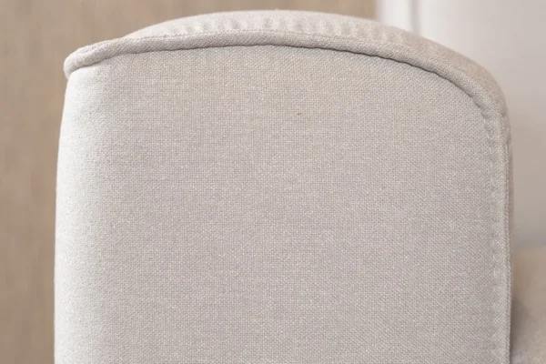 Duurzame, moderne en comfortabele hoekbank met ronde elementen in gerecycled polyester en metalen zwart onderstel - TEAK2.